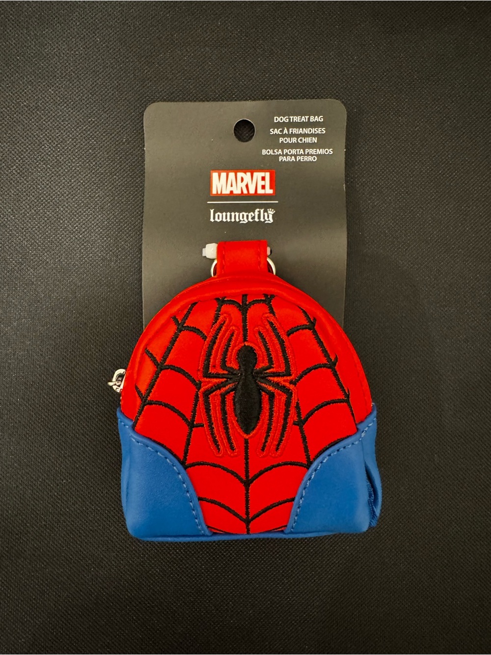 Marvel Loungefly Spider-Man Red & Blue Dog Treat Bag